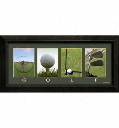 Solitice Arts Mini Golf Letters - Color Cavas Print