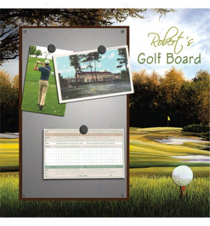 Solitice Arts Personalized Golfers Brag Board