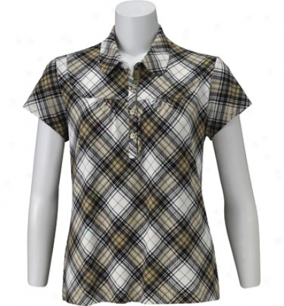 Sport Haley Womens Short Sleeve Plaid Polo