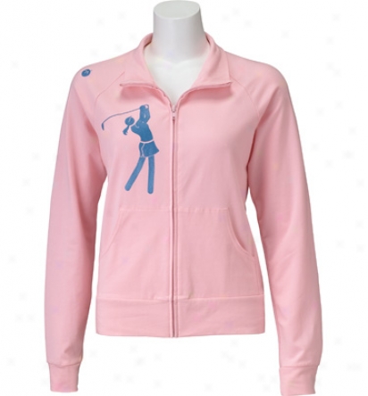 Stick It Wear Womens Pink Panther Stretch Jersey Cadet Jacket