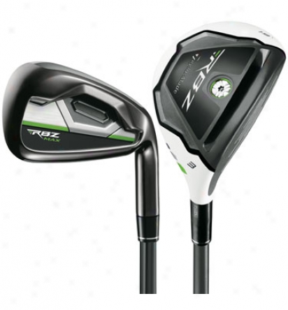 Taylormade Lady Rocketballz 4h-5h, 6-pw, Sw Combo Iron Set With Plumbago Shafts