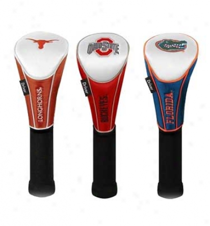 Team Effort Ncaa Nylon Headcover (set Of 3) Driver, Faairway, Utility