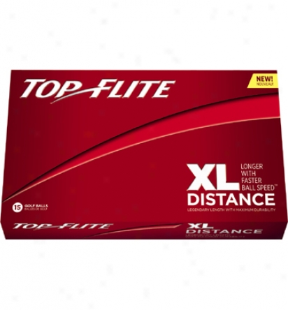 Top Flite Logo Xl Distajce Golf Balls - 15-pack