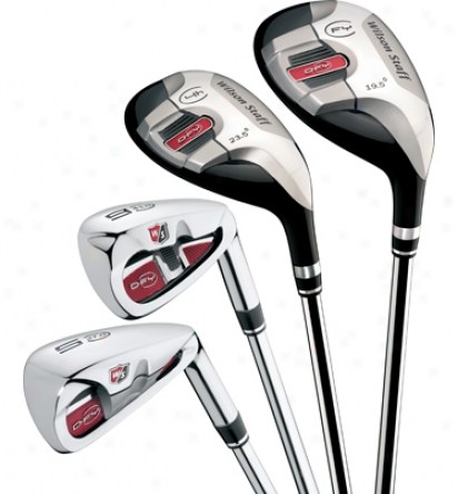 Wilson D-fy Combo Iron Set 19.5, 4h, 5-pw Through  Half-and-half Shaft