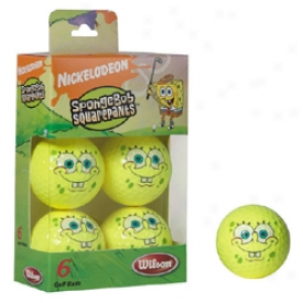 Wilson Spongebob Squarepants Golf Balls (half Dozen)