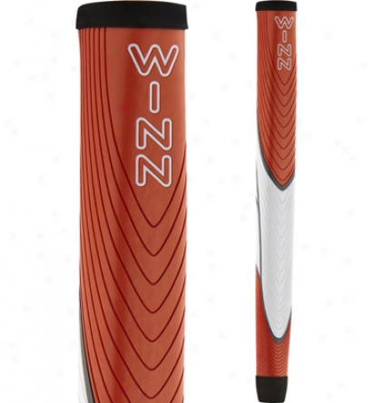 Winn Excel Midsize Pistol Orange/white Putter Grip