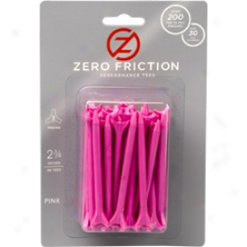 Zero Friction Pink 2 3/4 In. Tees 50 Count