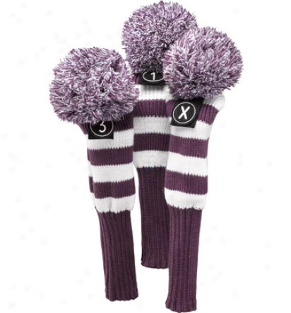 Ztech Ladies 3 Pack Purple Headcovers